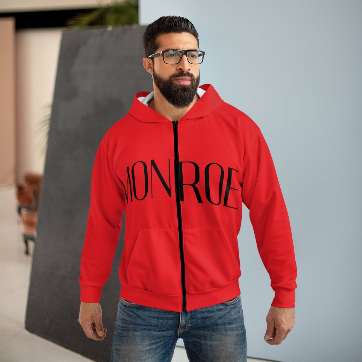Bold Statement Unisex Zip Hoodie | Casual Wear, Personalized Gift, Street Style, Everyday Comfort, Fall Fashion - Mi tienda