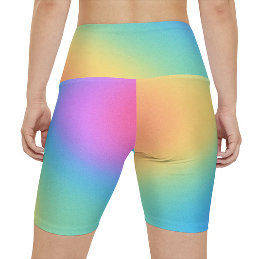 Vibrant Women's Workout Shorts, Colorful Fitness Shorts, Athletic Wear, Activewear, Gym Essentials, Summer Sportswear - Mi tienda