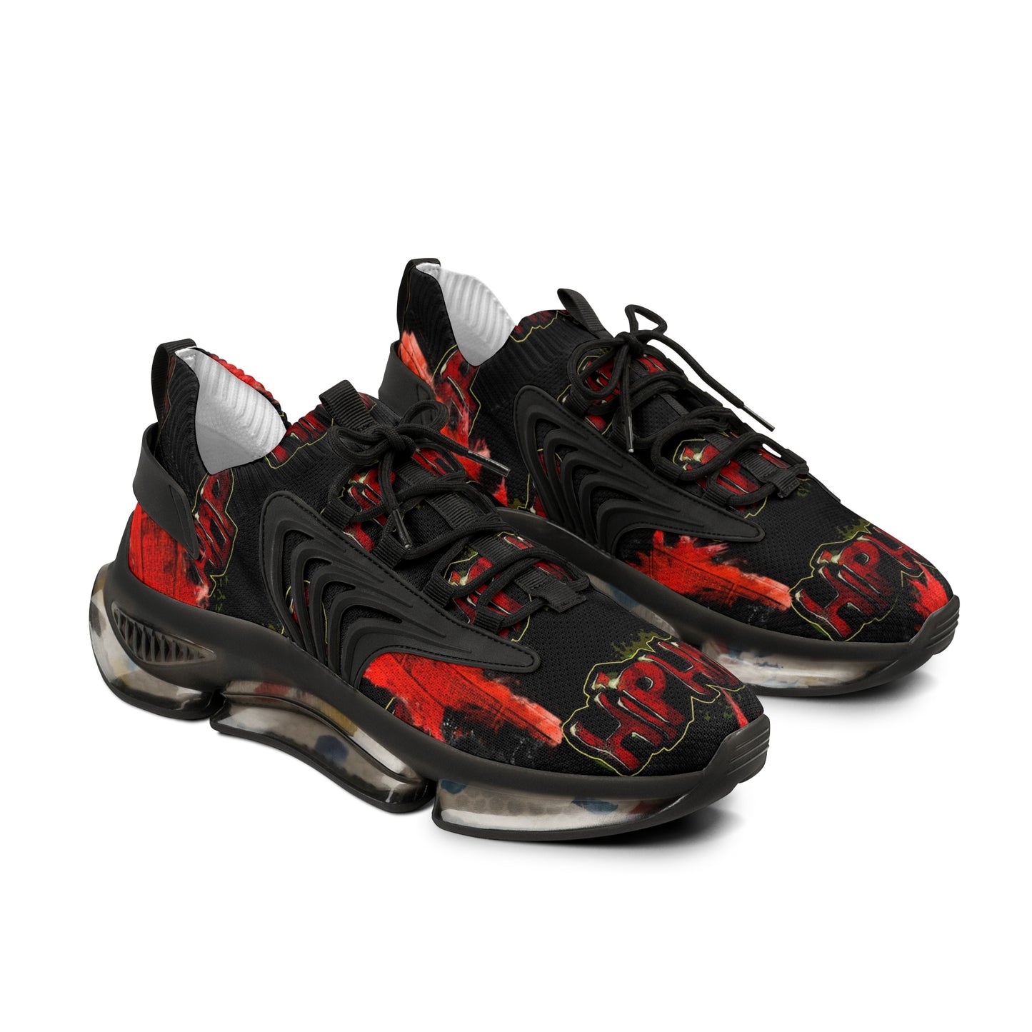 Colorful Men's Mesh Sneakers - Bold Dance Graphic - Mi tienda