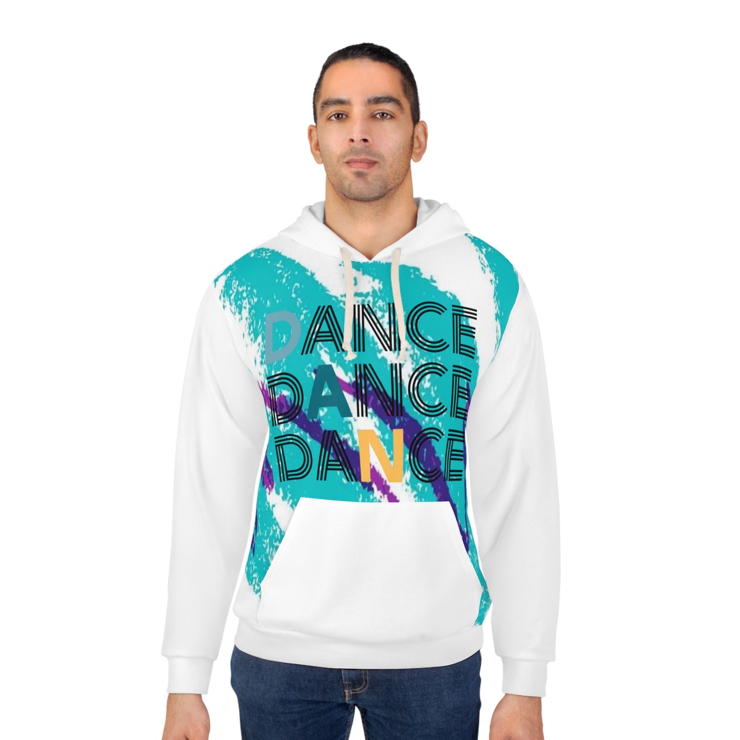 Dance Vibes Unisex Pullover Hoodie - Colorful Graphic Design