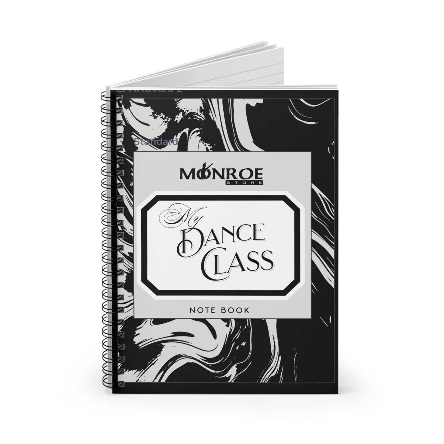Elegant Dance Class Spiral Notebook - Ruled Lines for Students & Enthusiasts - Mi tienda