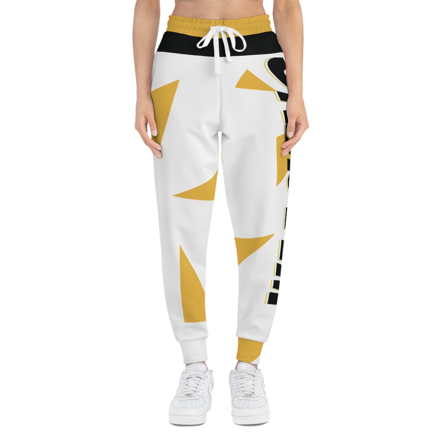 Athletic Joggers with Bold Design, Trendy Joggers, Sportswear for Active Lifestyle, Gift for Fitness Lovers, Cozy Comfy Pants