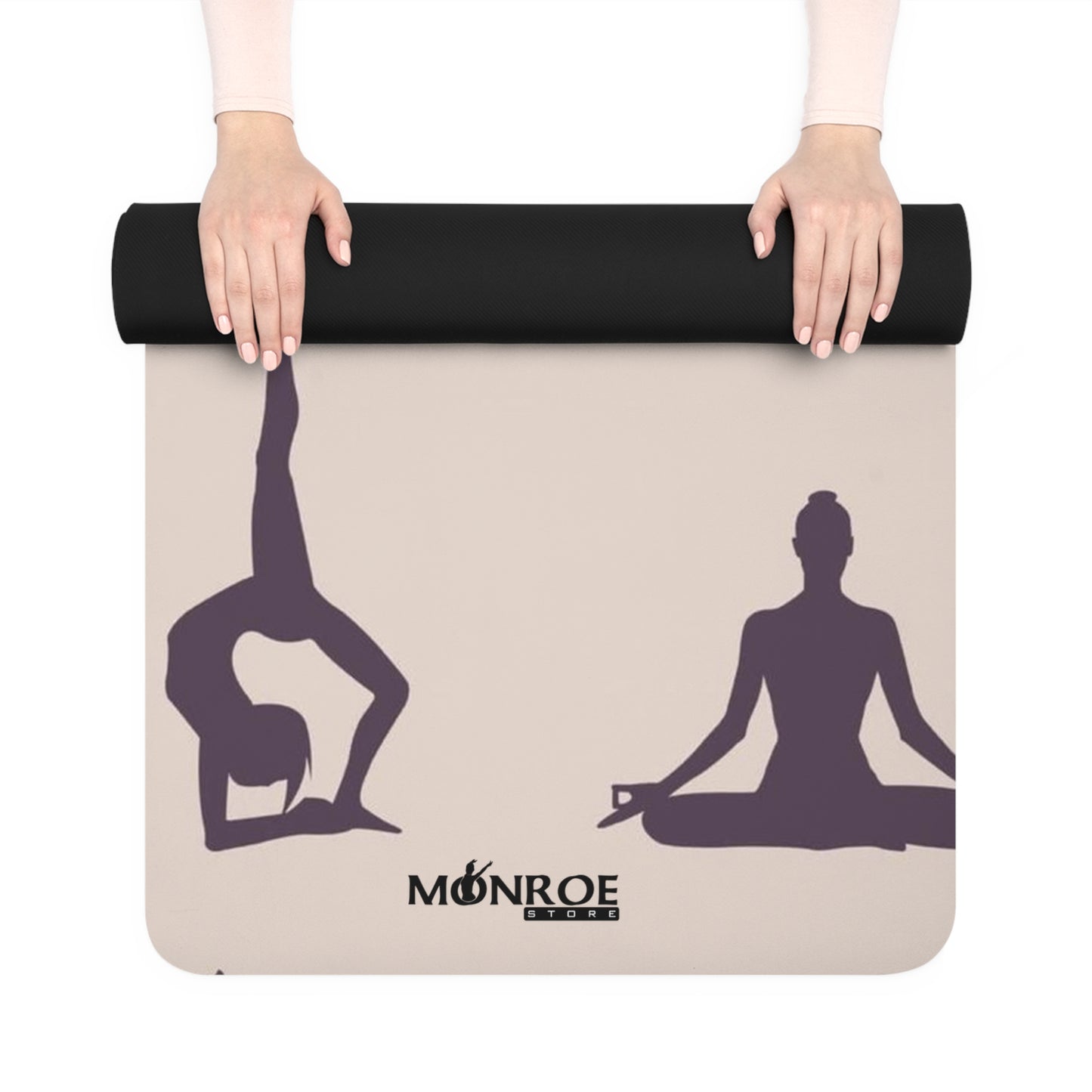 Non-Slip Rubber Yoga Mat with Silhouette Design - Ideal for Home Workouts & Yoga Enthusiasts - Mi tienda