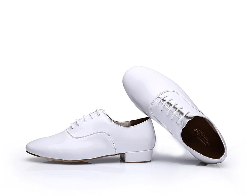 Men's Modern Dancing Shoes Leather Soft Bottom Men's Dance Shoe Latin Dance Shoes Dance Shoe Men's National Standard Square Friendship Dancing - Mi tienda