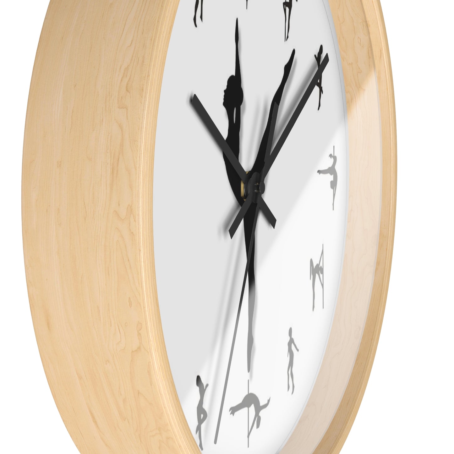 Elegant Dancer Silhouette Wall Clock - Perfect for Dance Enthusiasts & Home Decor