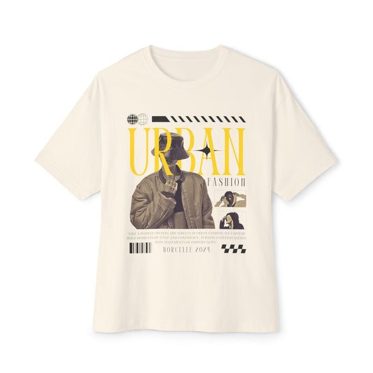 Urban Fashion Graphic Tee - Unisex Oversized Boxy Tee, Streetwear Top, Casual Wear, Stylish Gift, Trendy T-Shirt - Mi tienda