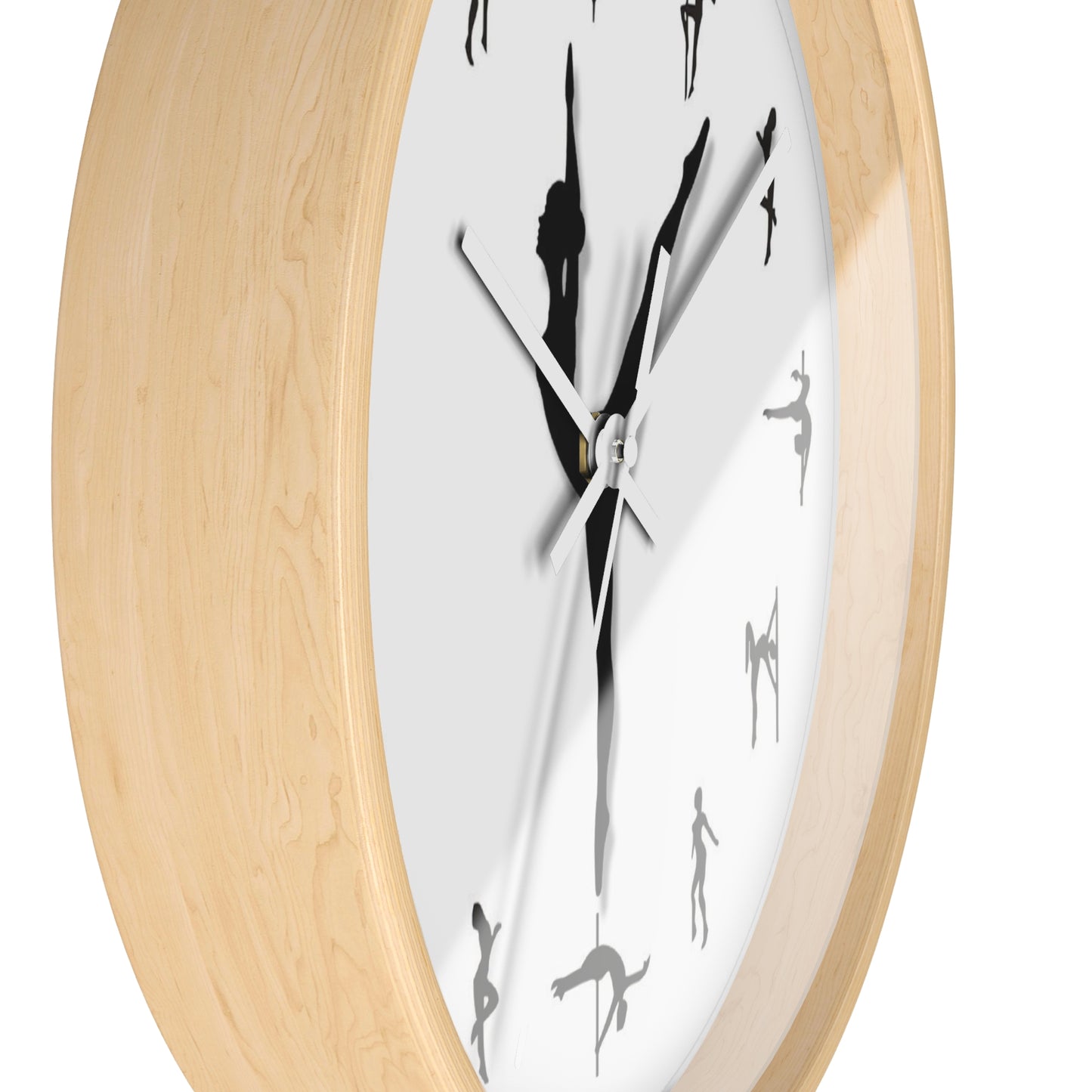 Elegant Dancer Silhouette Wall Clock - Perfect for Dance Enthusiasts & Home Decor