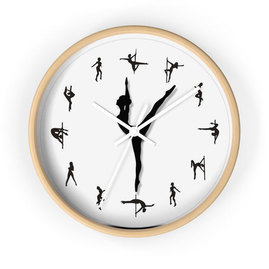 Elegant Dancer Silhouette Wall Clock - Perfect for Dance Enthusiasts & Home Decor