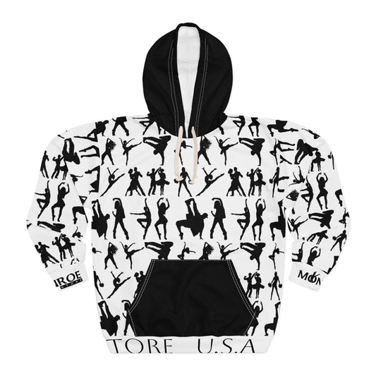 Dance Silhouette Unisex Pullover Hoodie - Stylish and Energetic