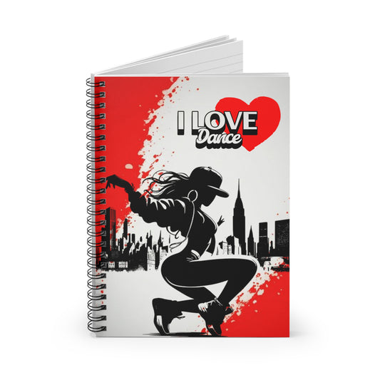New York Dance Lovers Spiral Notebook - Ruled Line, Notes for Dancers in NYC, Dancing Journal, Dance Note Pad, Ballet Diary - Mi tienda