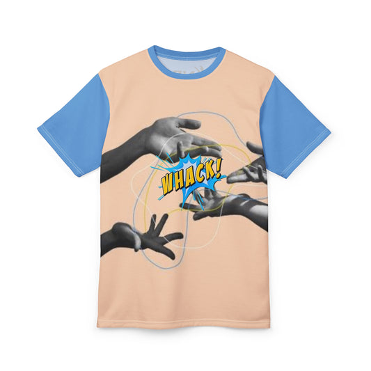 Whack! Unisex Cut & Sew Tee – Fun Graphic Tee for Playful Souls