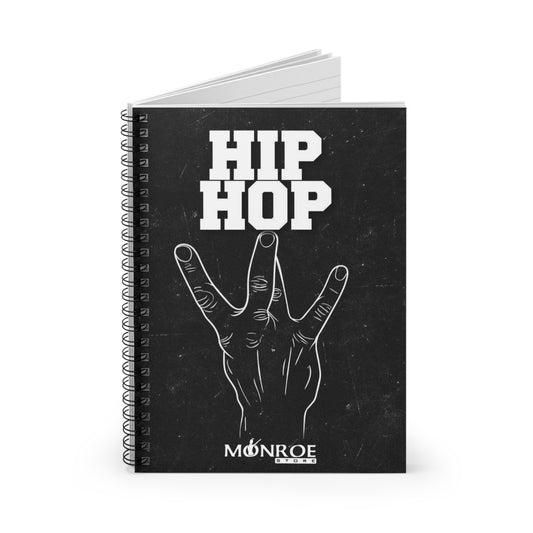 Hip Hop black Spiral Notebook - Perfect for Creatives & Musicians