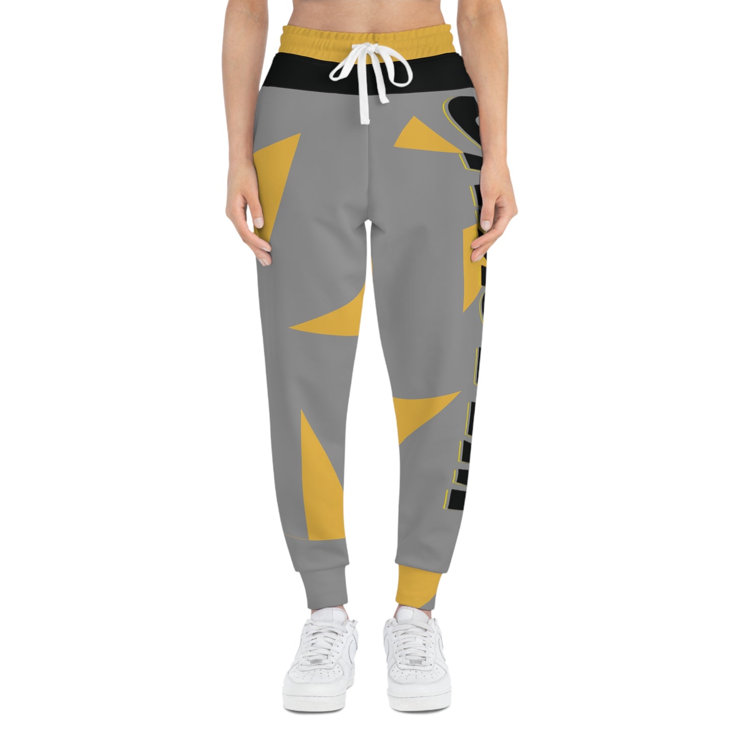 Athletic Joggers with Bold Design, Trendy Joggers, Sportswear for Active Lifestyle, Gift for Fitness Lovers, Cozy Comfy Pants