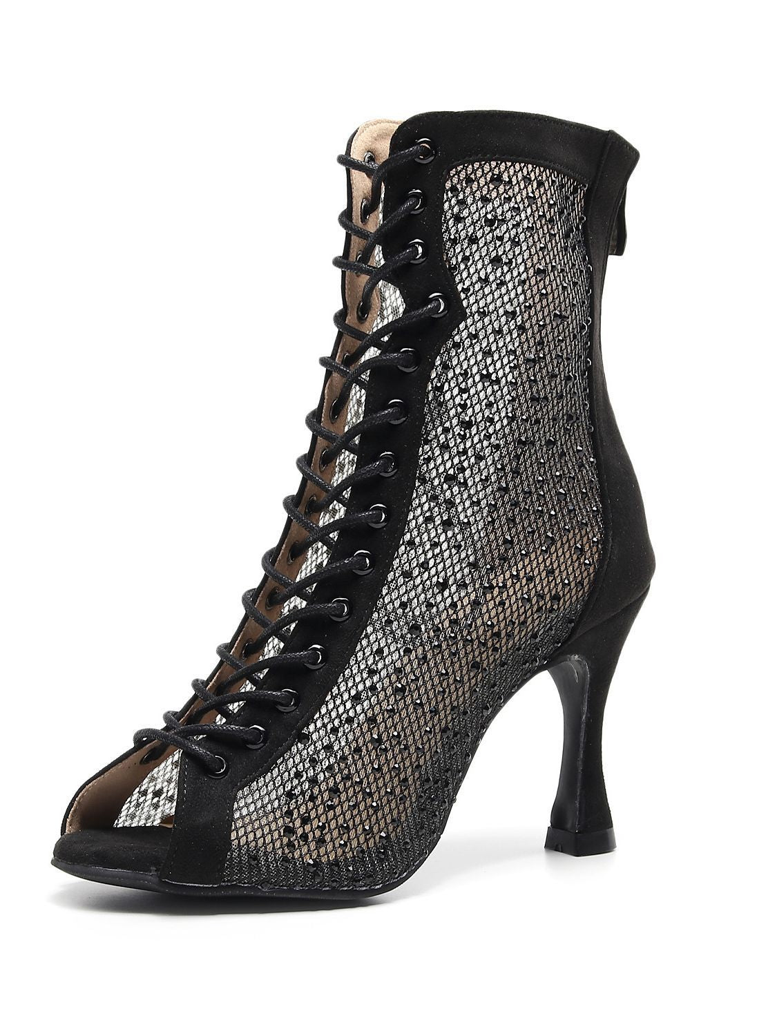 Black Hollow Summer Latin Dance High Heels - Mi tienda
