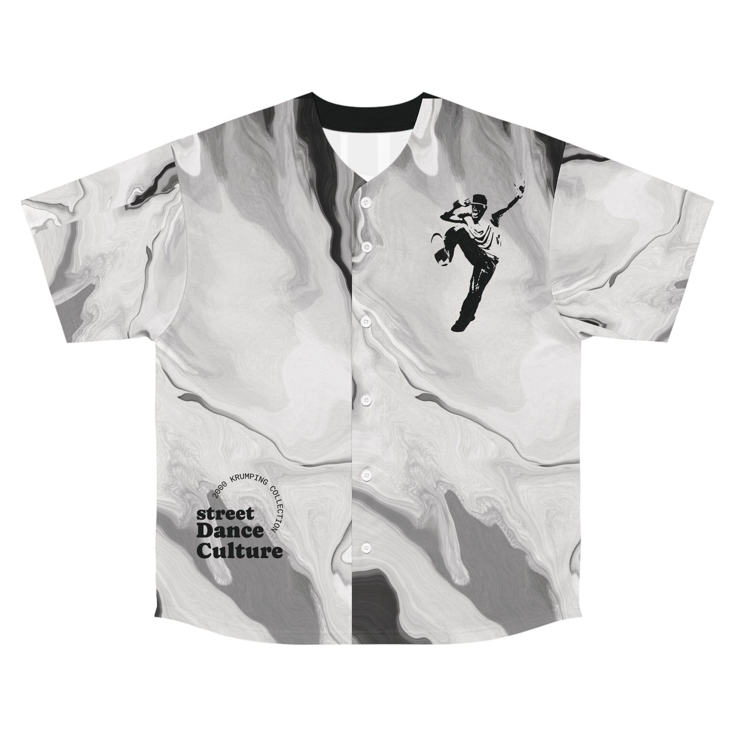 Trendy Men's Baseball Jersey, Street Dance Culture Shirt, AOP Graphic Tee, Hip Hop Apparel, Stylish Dancewear, Unique Gift for Dancers