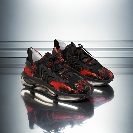 Colorful Men's Mesh Sneakers - Bold Dance Graphic - Mi tienda