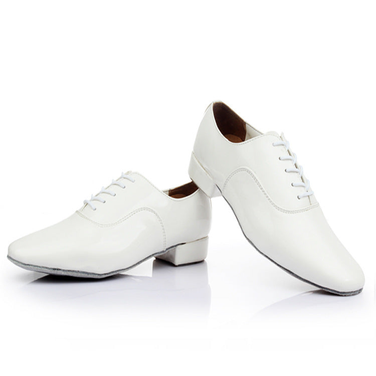 Men's Modern Dancing Shoes Leather Soft Bottom Men's Dance Shoe Latin Dance Shoes Dance Shoe Men's National Standard Square Friendship Dancing - Mi tienda