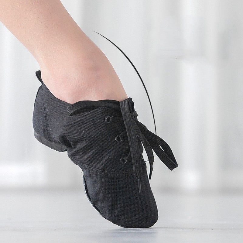 Children's Dance Shoes Women's Dancing Shoes Canvas Jazz Shoes Low-top Men's Modern Body Ballet Slipper - Mi tienda