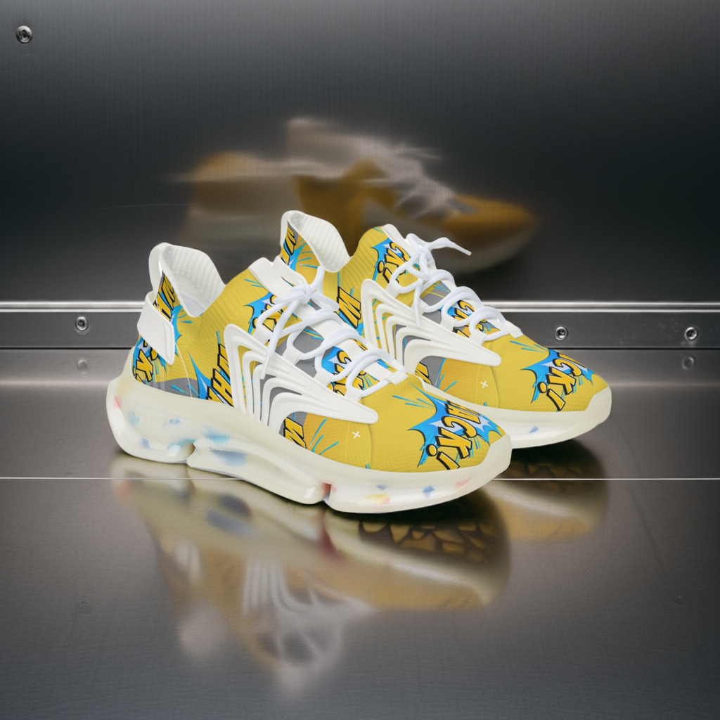 Men's Mesh Sneakers - Whack! Comic-Inspired Athletic Shoes - Mi tienda