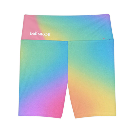 Vibrant Women's Workout Shorts, Colorful Fitness Shorts, Athletic Wear, Activewear, Gym Essentials, Summer Sportswear - Mi tienda