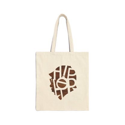 Hip Hop Cotton Canvas Tote Bag, Reusable Shopping Bag, Stylish Tote, Festival Accessory, Gift for Music Lovers