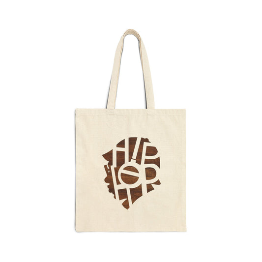Hip Hop Cotton Canvas Tote Bag, Reusable Shopping Bag, Stylish Tote, Festival Accessory, Gift for Music Lovers