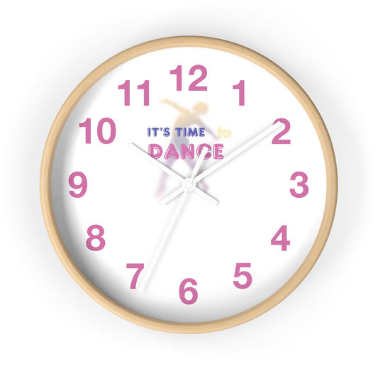 Colorful Clock Wall Clock, Dance Time Design, Vibrant Timepiece, Fun Wall Decor, Unique Home Clock, Gift for Dancers - Mi tienda