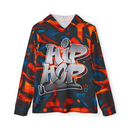 Hip Hop Graffiti Sports Hoodie, Warmup Pullover for Gym, Streetwear, Gift for Dancers, Urban Outfit, Stylish Activewear