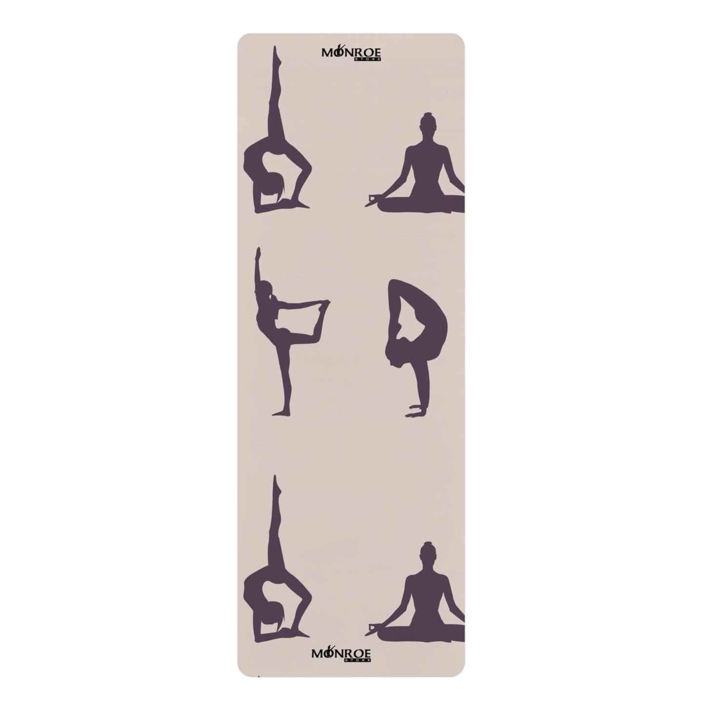 Non-Slip Rubber Yoga Mat with Silhouette Design - Ideal for Home Workouts & Yoga Enthusiasts - Mi tienda