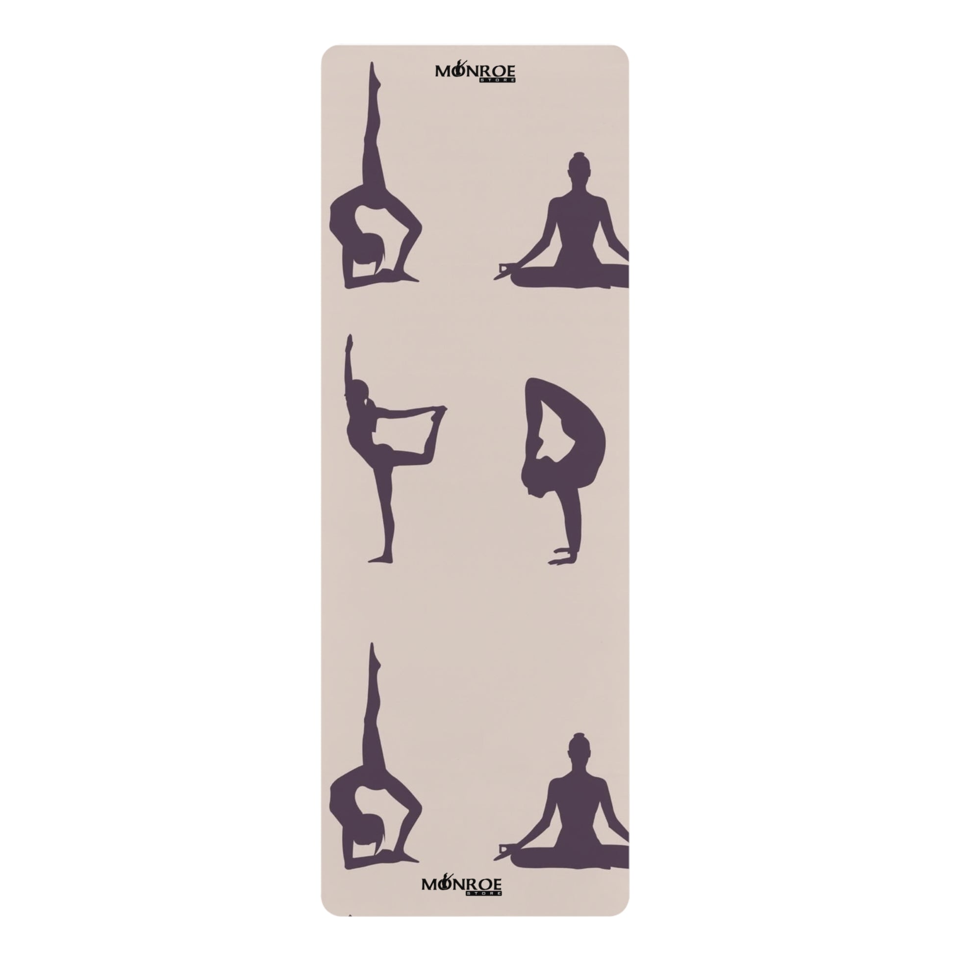 Non-Slip Rubber Yoga Mat with Silhouette Design - Ideal for Home Workouts & Yoga Enthusiasts - Mi tienda