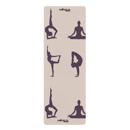 Non-Slip Rubber Yoga Mat with Silhouette Design - Ideal for Home Workouts & Yoga Enthusiasts - Mi tienda