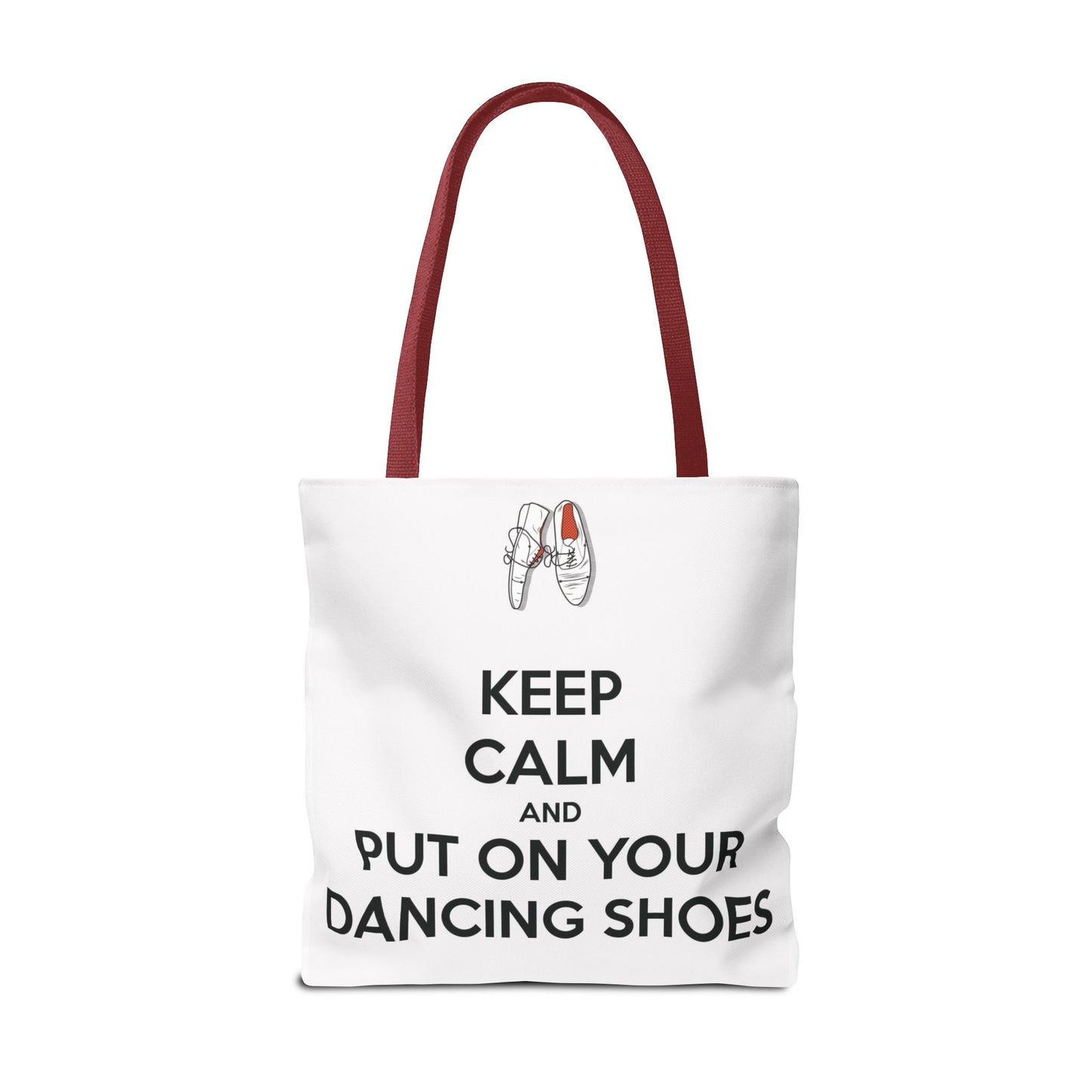 Dance Themed Tote Bag - Keep Calm and Put on Your Dancing Shoes - Perfect for Dancers & Dance Lovers - Mi tienda