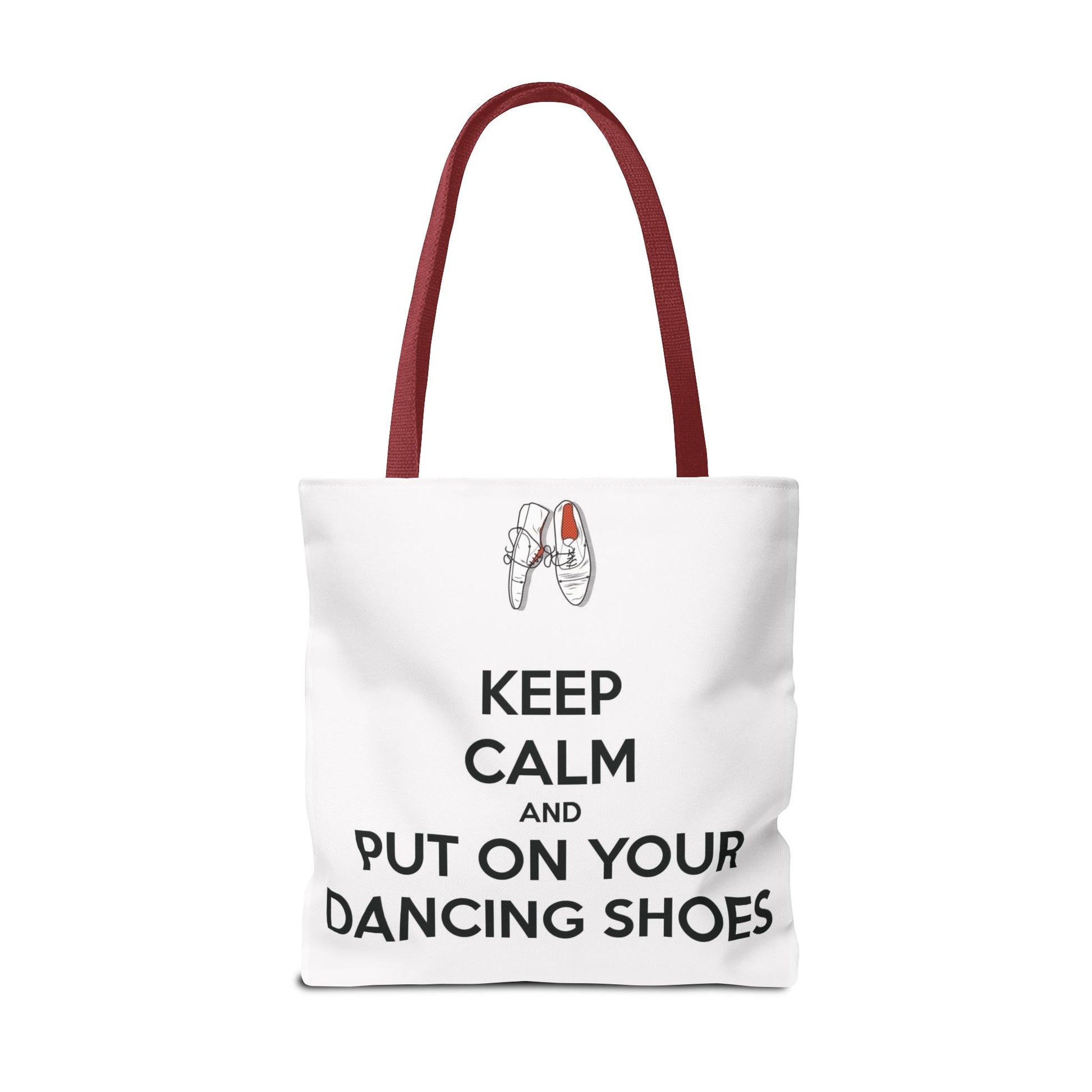Dance Themed Tote Bag - Keep Calm and Put on Your Dancing Shoes - Perfect for Dancers & Dance Lovers - Mi tienda