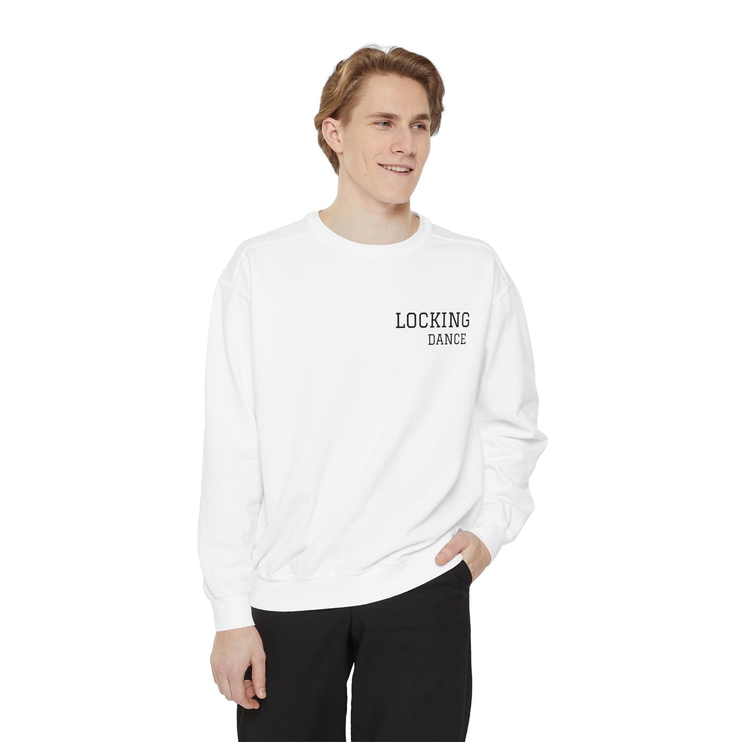 Trendy Locking Dance Sweatshirt | Garment-Dyed Crewneck for Dancers