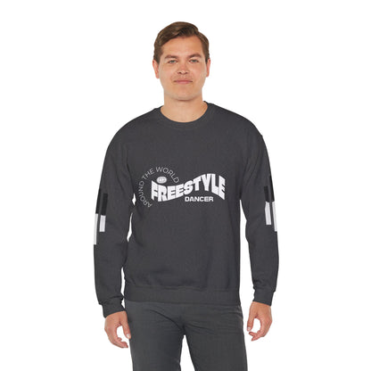 Freestyle Dancer Crewneck Sweatshirt | Unisex Heavy Blend | Streetwear, Dance Apparel, Gift for Dancers, Casual Wear, Hip Hop