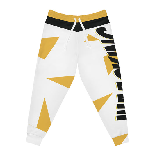 Athletic Joggers with Bold Design, Trendy Joggers, Sportswear for Active Lifestyle, Gift for Fitness Lovers, Cozy Comfy Pants