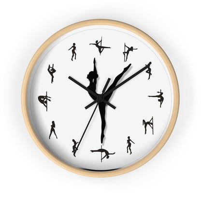 Elegant Dancer Silhouette Wall Clock - Perfect for Dance Enthusiasts & Home Decor