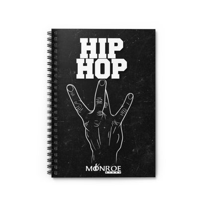 Hip Hop black Spiral Notebook - Perfect for Creatives & Musicians