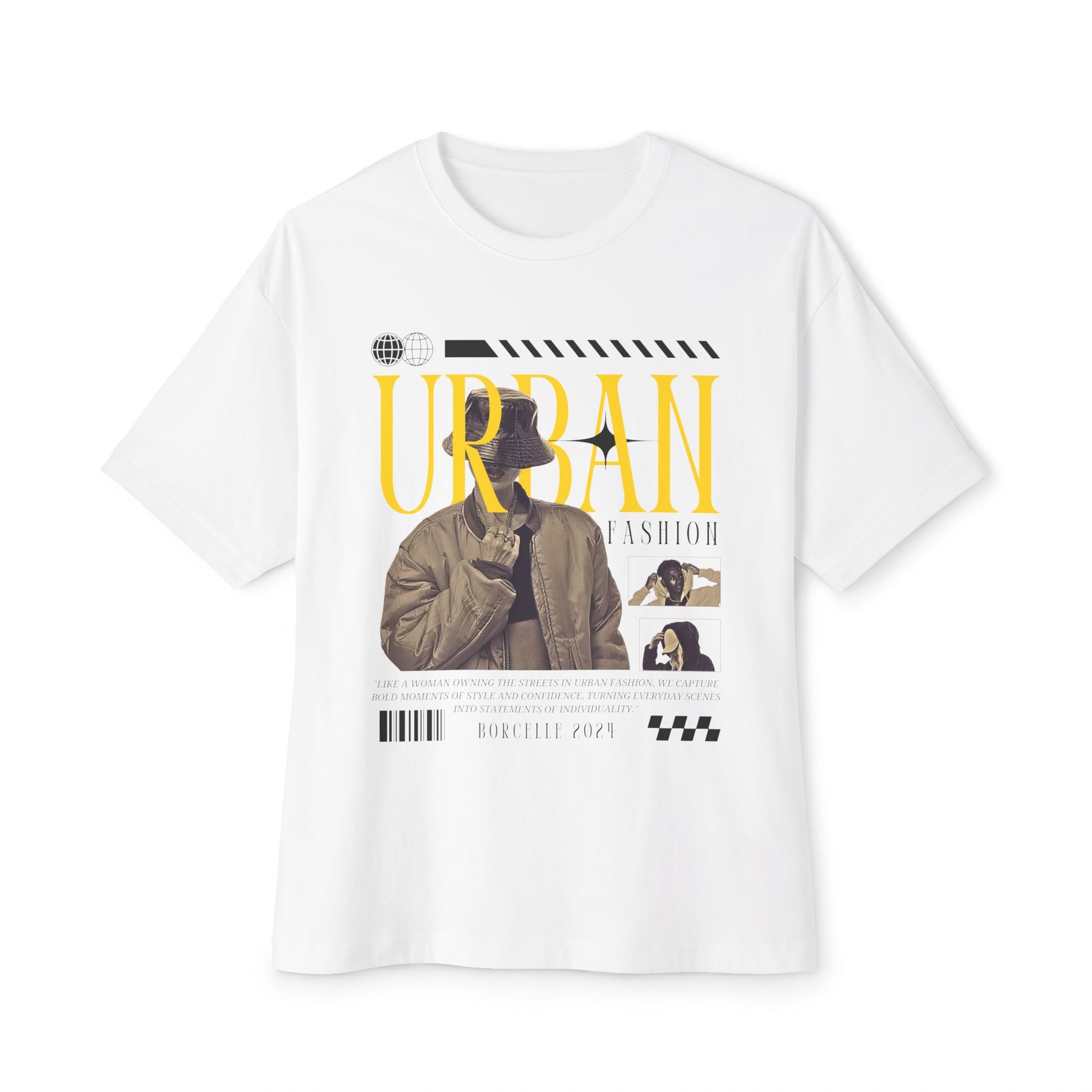 Urban Fashion Graphic Tee - Unisex Oversized Boxy Tee, Streetwear Top, Casual Wear, Stylish Gift, Trendy T-Shirt - Mi tienda