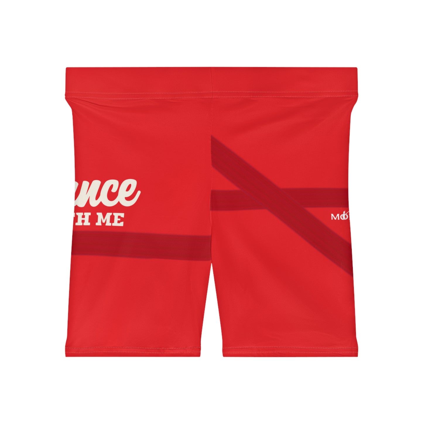 Trendy Women's Biker Shorts with Dance Silhouette Print - Mi tienda