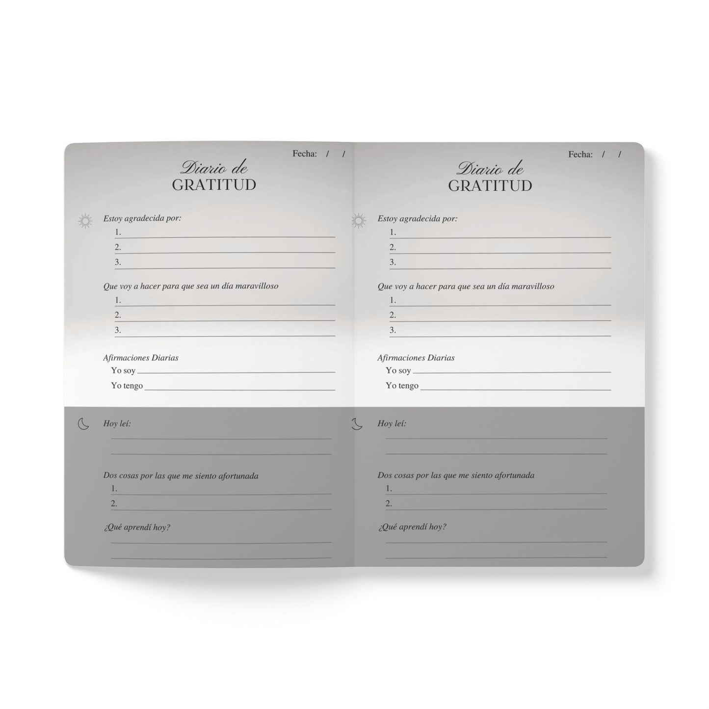Gratitude journal  - Softcover with Inside Prints