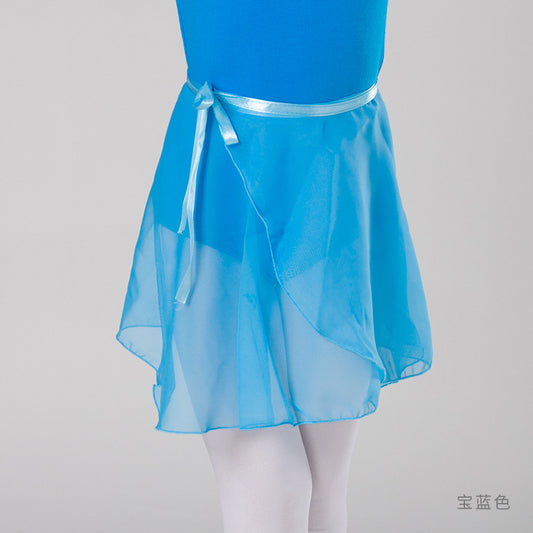 Children's Dance Skirt Summer Chiffon Lace-up One Piece Skirt Examination Performance Dance Skirt Chinese Sance Skirt - Mi tienda
