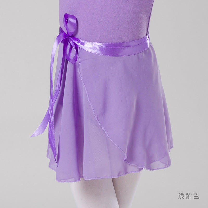 Children's Dance Skirt Summer Chiffon Lace-up One Piece Skirt Examination Performance Dance Skirt Chinese Sance Skirt - Mi tienda