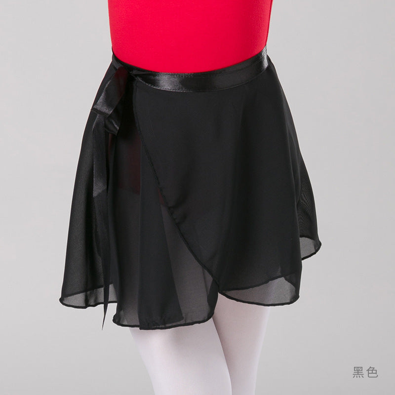 Children's Dance Skirt Summer Chiffon Lace-up One Piece Skirt Examination Performance Dance Skirt Chinese Sance Skirt - Mi tienda