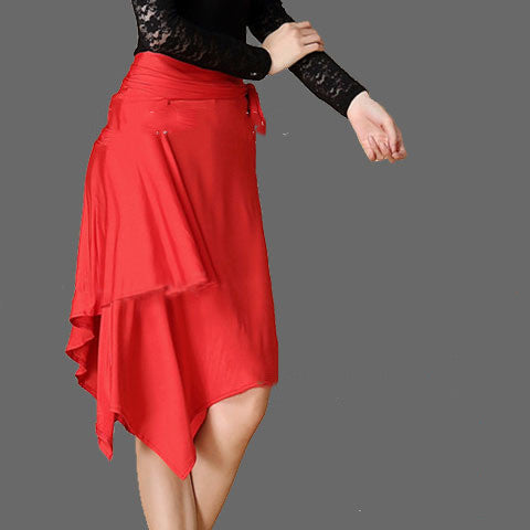 Latin Dance Lace-Up Skirt Hip Scarf - Mi tienda