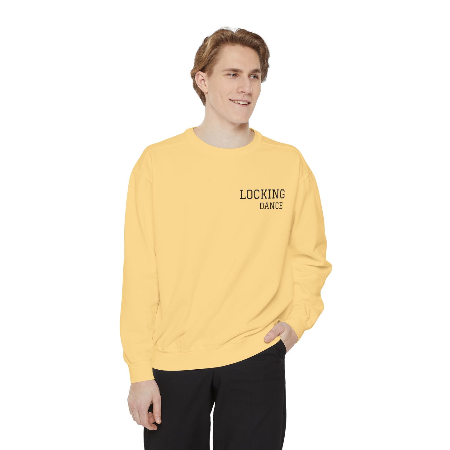 Trendy Locking Dance Sweatshirt | Garment-Dyed Crewneck for Dancers