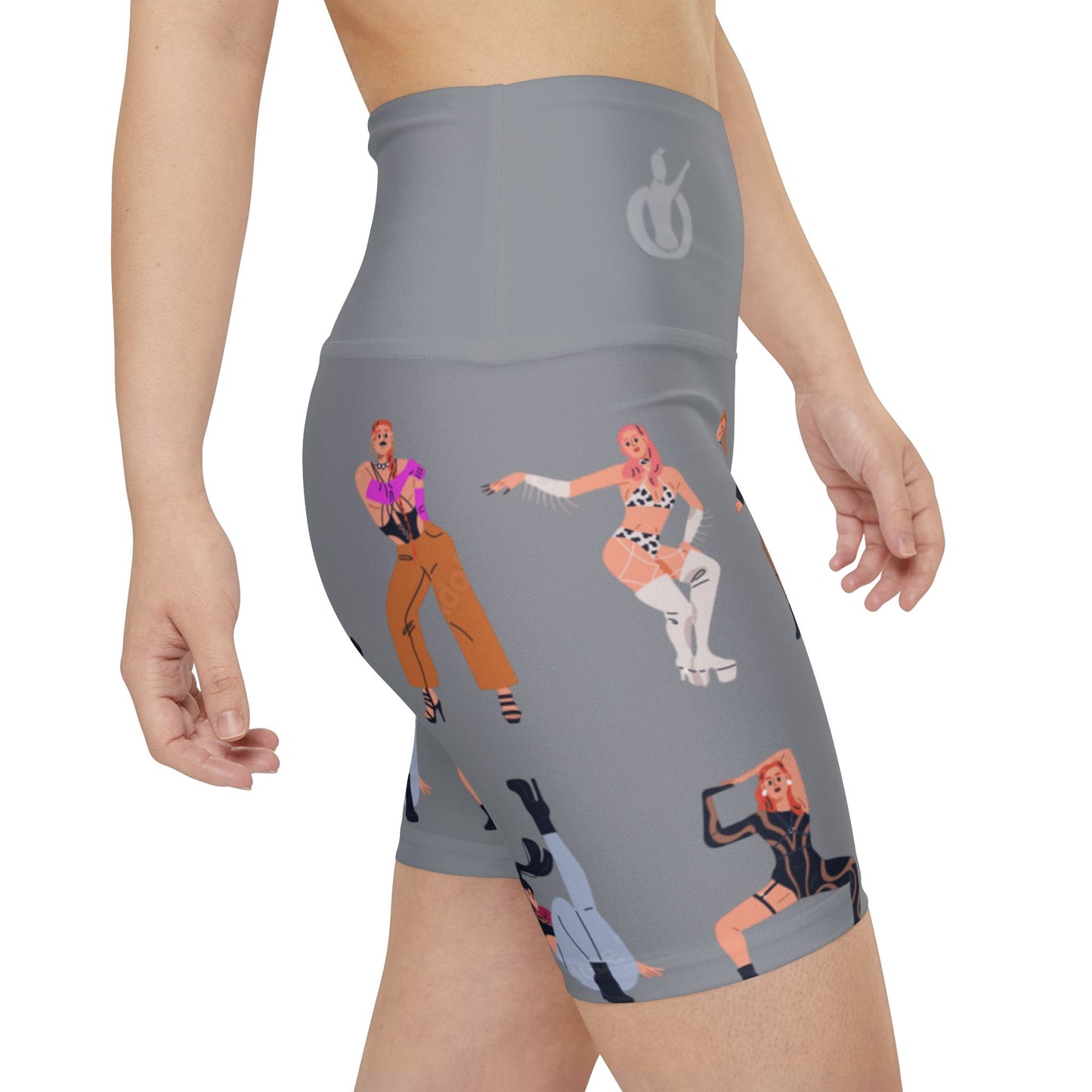 Stylish Women's Workout Shorts - Funky Dance Vibe, Activewear for Fitness, Gym, Dance Classes, Summer, Festivals, Casual Wear