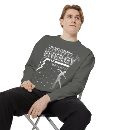 Transforming Energy Sweatshirt, Garment-Dyed Sweatshirt for Movement, Motivational