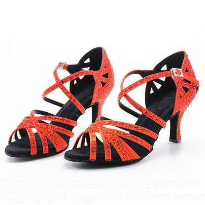 Women's Diamond High Heels And Soft Soled Dance Shoes - Mi tienda