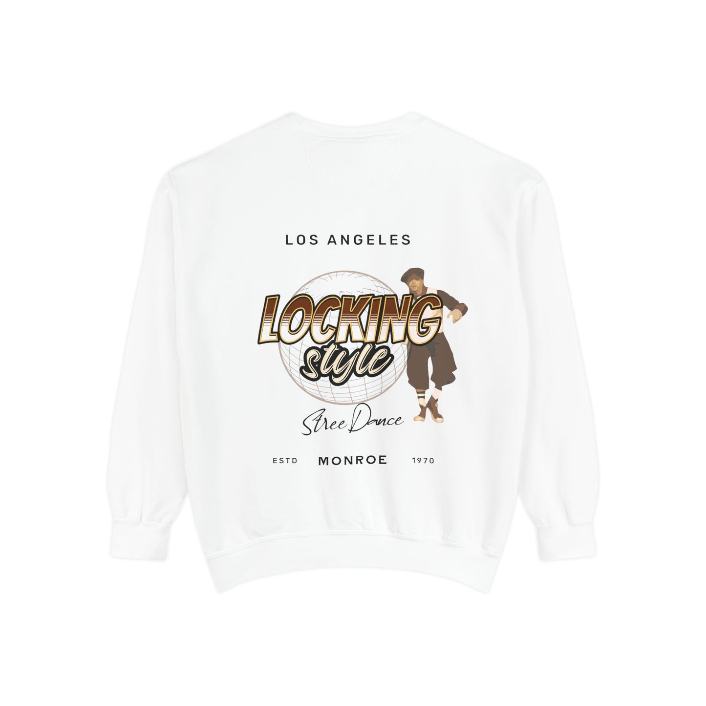 Trendy Locking Dance Sweatshirt | Garment-Dyed Crewneck for Dancers